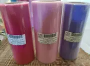 Lot 3 TULLE ROLL SPOOLS 6x25 Pink,Fuchsia, Lavender COSTUME,WEDDING,BOWS,CRAFTS