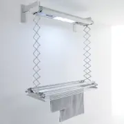 Foxydry Air Wall-Mounted Electric Drying Rack: Space-Saving, Remote-Controlled, Energy-Efficient Air for Walls 122 cm