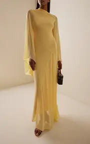 [De La Vali] Exclusive Hausos Chiffon Maxi Dress