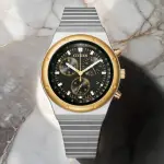 【CITIZEN 星辰】昭和金限定款 限量光動能三眼計時手錶 中性錶 38MM(AT2544-64E)