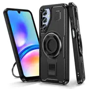 ZUSLAB Galaxy A16 Case Magnetic Ring Stand Shockproof Protective Cover for Samsung (2024) - Black