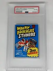 1980 Topps WACKY PACKAGES 3rd Series Stickers UNOPENED WAX PACK PSA 6 Sealed