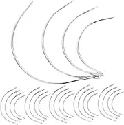 SEWACC Heavy Duty Sewing Needles 4 Sizes Big Eye Curved Needles (2.0/2.5/3/3.5 Inch) Ideal for Weaving Embroidery