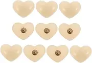 [BESTYASH] Heart Buttons Jean Buttons Studs Decorative Dress Buttons Button Maker Christmas Buttons and Embellishments Clothes Buttons Dress Shirt Buttons Gold Duvet Blazers Pink Resin