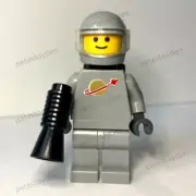 REAL LEGO Classic Gray Spaceman Helmet And Air Tank Minifigure NEW