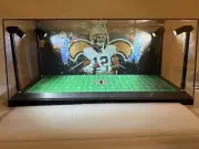 Chris Olave Custom 2-card PSA & BGS display case w/ LED lights - Saints