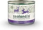 Zealandia Venision Pate Dog Food, 95% Meat, Lamb Organs & NZ Green Mussels, Grain-Free 24 x170g