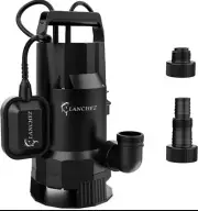 Lanchez 1.6 HP Submersible Sump Pump Clean & Dirty Water Transfer Float Switch
