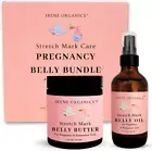 Organic Belly Butter & Oil for Stretch Mark Prevention - Mother's Day Gift Set