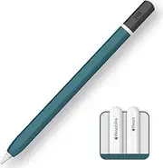 TRONWIN Apple Pencil Pro case,Classic Pencil Design Cover,Silicone Apple Pencil 2nd Generation case,Perfect Grip Apple Pencil Pro Sleeve (Deep Green)