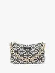 Jolie Spade Flower Jacquard Small Convertible Crossbody