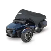 Can-Am Spyder RT Half Cover 2020+ Can Am RT Water Resistant Premium Black 4-4...