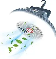 Portable Camping Fan with LED Lantern XTAUTO USB Rechargeable Waterproof Tent Fan with Hanging Hook Magnet Survival Kits for Indoor Outdoor Hiking Car Office Desk Outdoor Emergency Power Outage