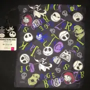Nightmare Before Christmas Jack Skellington Halloween Drawstring Bag Daiso New