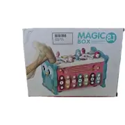 NEW Bibi Irn 8 in 1 Magic Box Play Set for Kids W/ Clock, Fishing, & WhackAMole.
