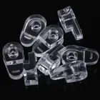 20 Pcs Glass Wardrobe Clamp Mirror Fixing Bracket Cabinet Window Clips
