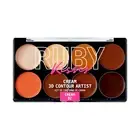 Flawless Finish with 3D Contour Cream Makeup Palette – Lightweight, Multi-Palett