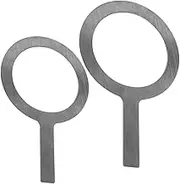 2 Pcs Stainless Steel Milk Cup Rim Culinary Blow Torches Protective Covers Milk Tea Cup Gasket Baking Cup Rings for Diy Milk Tea Brulee Making