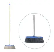 SMARTLINK 2PCS Soft Brush Broom Gentle Cleaning for Every Surface - Soft Bristle Indoor Floor Broom 27x130cm