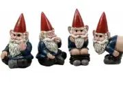 Naugty Gnomes Figurines Funny Collectibles Shelf Sitter￼￼ DWK ￼ Corporation