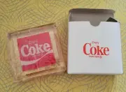 Enjoy Coke Lucite Paperweight Employee Gift Vintage