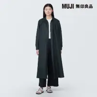 在飛比找momo購物網優惠-【MUJI 無印良品】女亞麻水洗長袖襯衫洋裝(共5色)