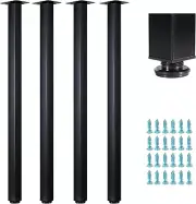 WUHUANGKAKA 40" Square Office Table Furniture Leg,40 Inch Adjustable Metal Furni