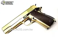 在飛比找Yahoo!奇摩拍賣優惠-【翔準軍品AOG】(WE) 黃金板 M1911 手槍 瓦斯槍