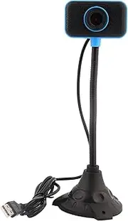 USB Camera Web Cam, Long Pole Camera ABS 480P High Definition for Network Live Computer Office Supplies Meeting.
