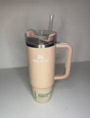 Stanley Quencher H2.0 Tumbler with Handle and Straw 30 oz. Peach NEW