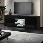 16-Colour LED Entertainment Unit TV Cabinet Modern Furniture High-gloss Stand
