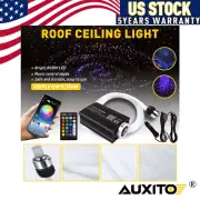 12V Audio Fiber Optic Star Light Kit Decorate Car Headliner Roof Ceiling Light