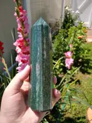 Aventurine Crystal Tower Point, Altar Crystal Healing Multi Faceted