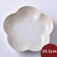在飛比找PChome24h購物優惠-Le Creuset 花型深盤 20cm 蛋白霜