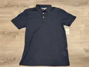 Volcom Men's Banger Polo Short Sleeve Shirt Size M Blue