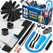 Sealegend 33-Piece Dryer Vent Cleaner Kit Omnidirectional Include 40Feet Dryer