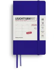 [LEUCHTTURM1917] Weekly Planner Pocket (A6) 2026 in Softcover Ink