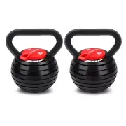Adjustable Kettlebell 18KG X2 Kettlebells Powertrain Set of 2 Weights Dumbbell 0