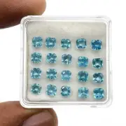 Natural Apatite Octagon Cut Loose Gemstone Lot 30 Pieces 4mm 10Cts