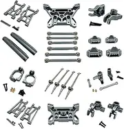 Ｓｉｍｈｏａ Metal Upgrade and Modification Kit RC Car Part DIY Part Accessory Professional for 1/10, Titanium