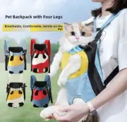 Portable adjustable pet chest backpack carrier for cat and dog