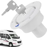 RV Water Inlet Replacement | Lockable RV Water Inlet Connection with Keys,Temperature-Resistant Trailer Replacement Fill Hatch Lid for Truck Caravan Boat Camping Vehicle 0)