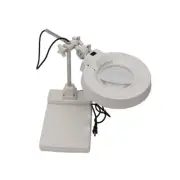 20x Benchtop Magnifier Lamp Cross Holder Tabletop Desk Adjustable Light Jewelry