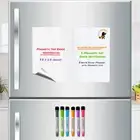 Howlin' Homewares 2Pc Magnetic Dry Erase Whiteboard for Fridge & Refrigerator A4