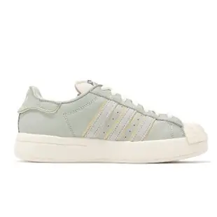 【adidas 愛迪達】休閒鞋 Superstar Ayoon W 女鞋 綠 黃 皮革 經典 貝殼頭 三葉草 愛迪達(ID2556)