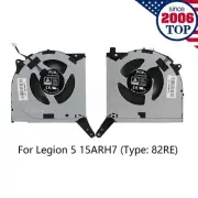 New Genuine CPU+GPU 5V Fan for Lenovo Legion 5 15ARH7 82RE 15IAH7 82RC
