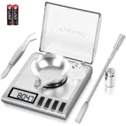 Milligram Scale, 50g/0.001g Digital Milligram Scale with Calibration Weights,...