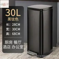 在飛比找樂天市場購物網優惠-20l\30l不鏽鋼垃圾桶廚房大容量商用酒店腳踏收納桶