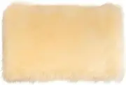 Fluffy Rug 16x24 Inch Long Plush Yellow Color Shaggy Rug Soft & Comfortable Breathable & Absorbent Non-Slip Washable Fluffy Carpet for Cold Days-