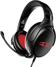FLIT Head-Mounted Gaming Headset 5 m Driver Unit Lightweight Design Detachable Microphone Wide Compatibility Black Black